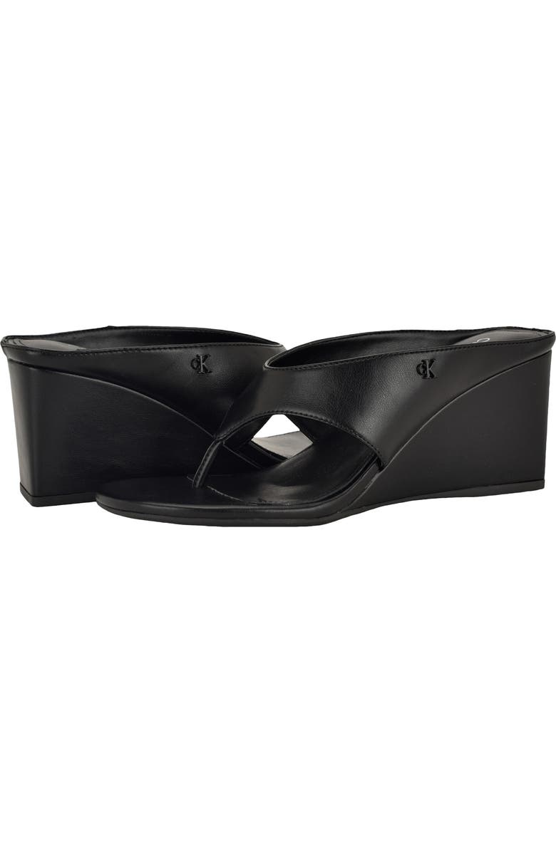 Calvin Klein Marchela Wedge Sandal, Alternate, color, Black