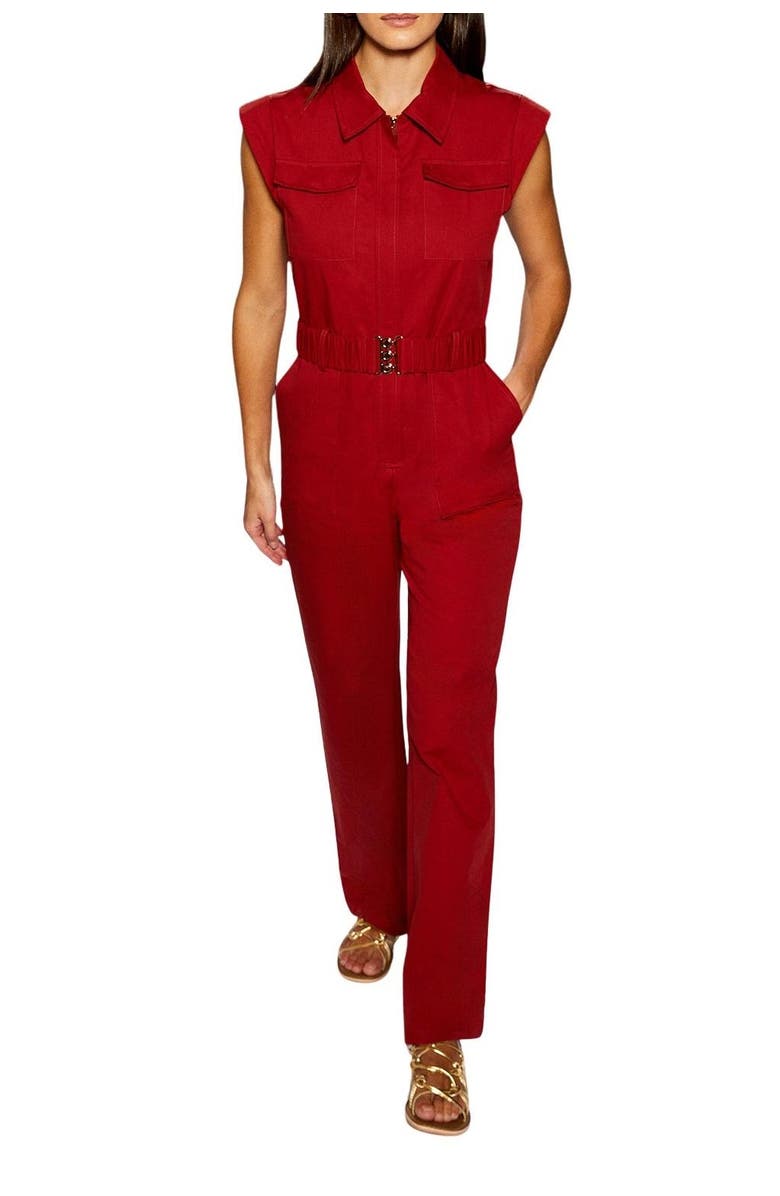Warehouse Runway Utility Jumpsuit, Alternate, color, Red