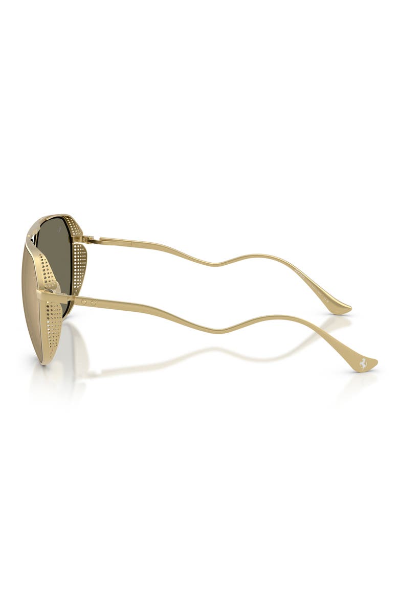 59mm Polarized Pilot Sunglasses, Alternate, color, MATTE GOLD / YELLOW GOLD