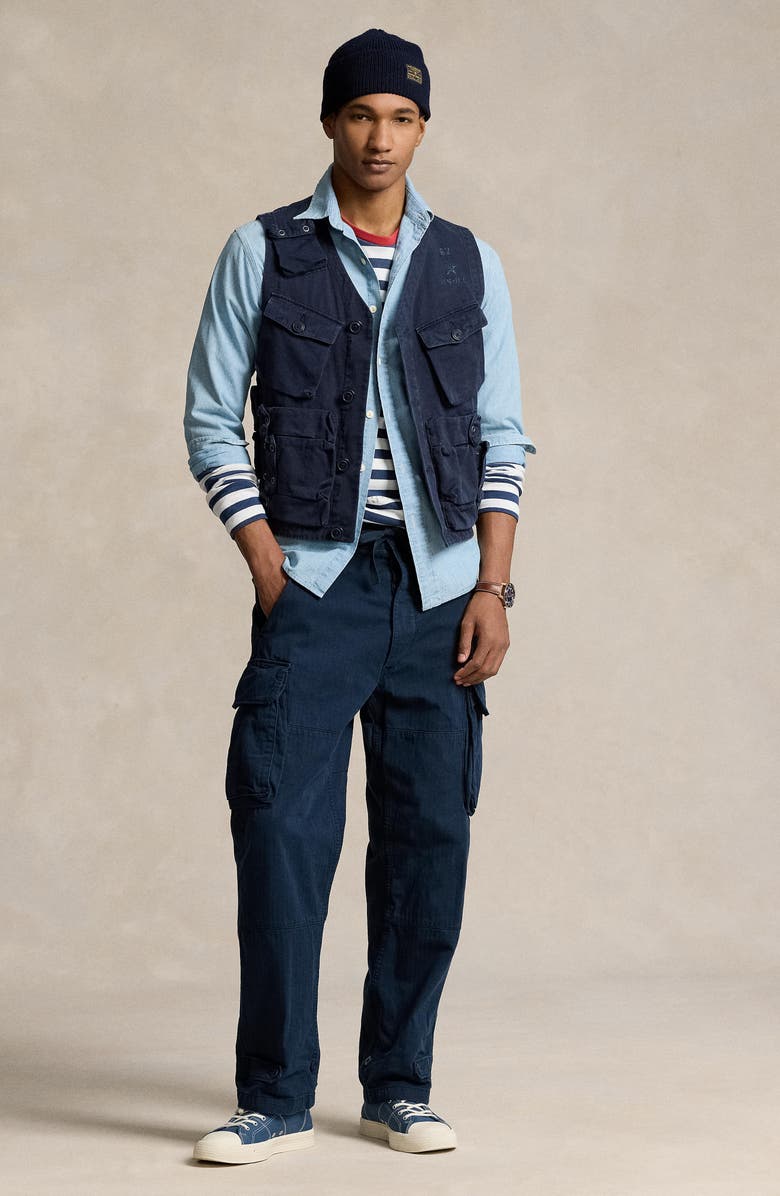 Polo Ralph Lauren Herringbone Twill Cargo Pants, Alternate, color,