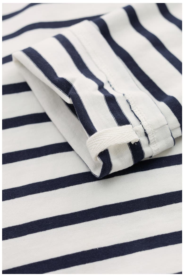 Sailor Stripe Long Sleeve Organic Cotton T-Shirt, Alternate, color, FALMOUTH BRETON CHALK MARITIME
