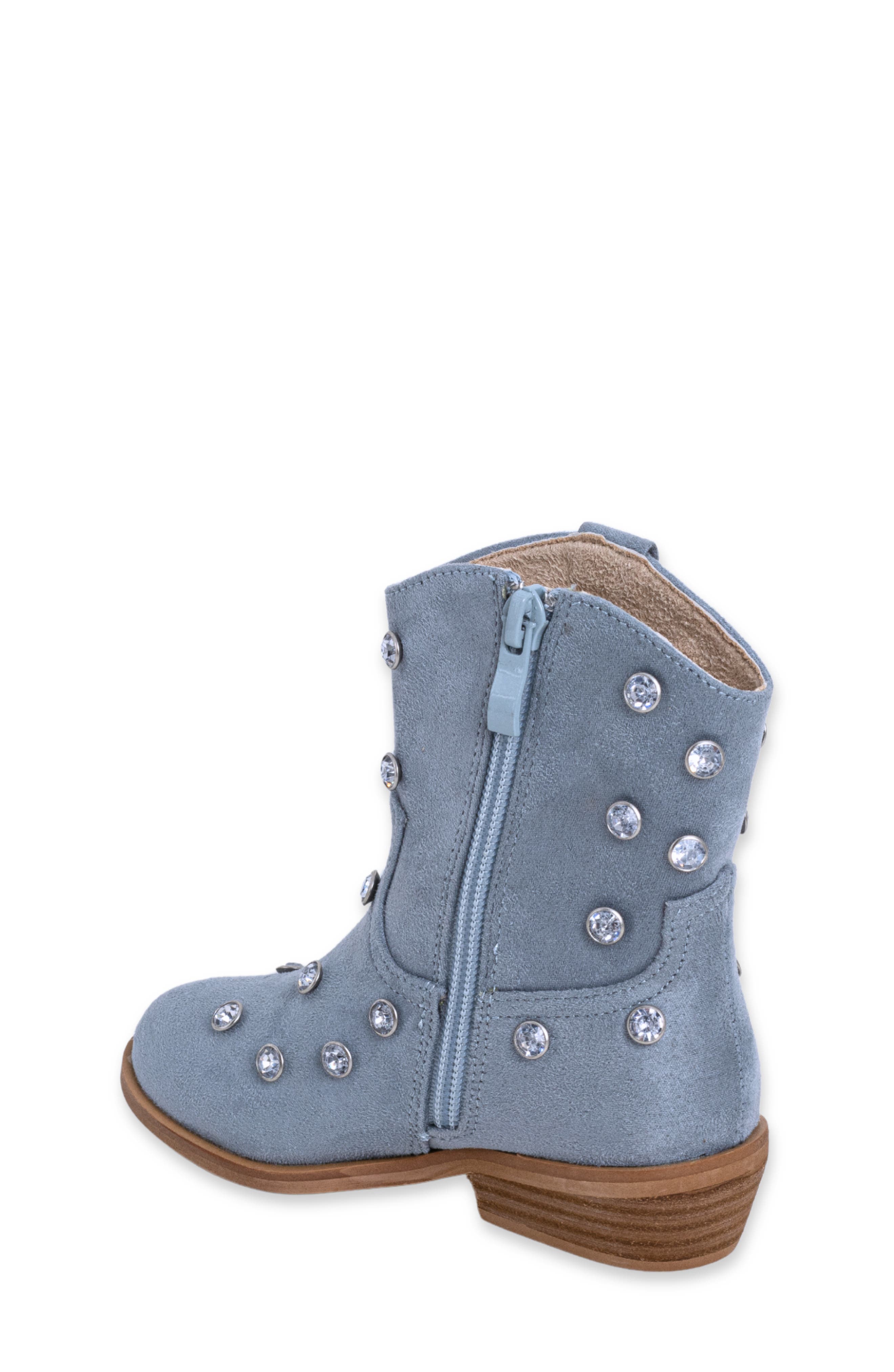 Kids' Whoopi Mini Boot, Alternate, color, LIGHT BLUE SUEDE