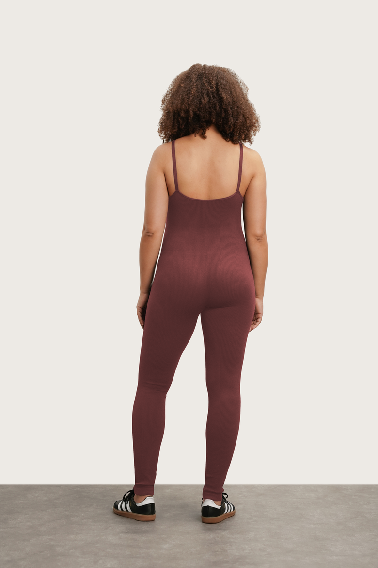 The Jordan Nursing Jumpsuit, Alternate, color, Burgundy
