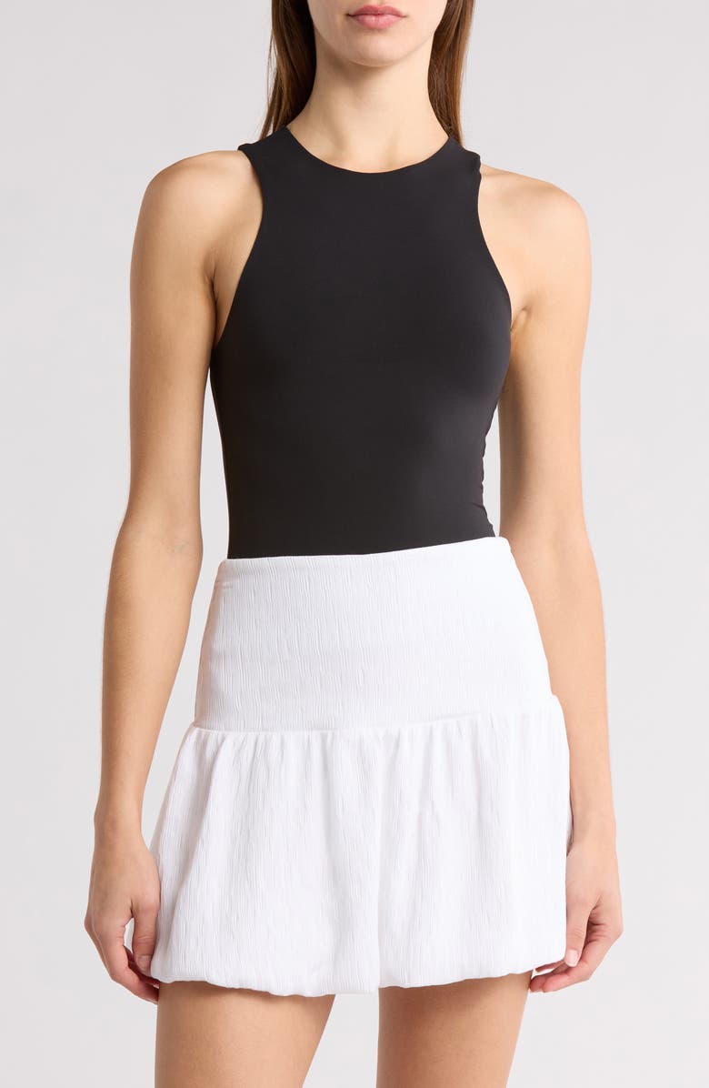 Leith Fitted Racerback Tank, Main, color, Black