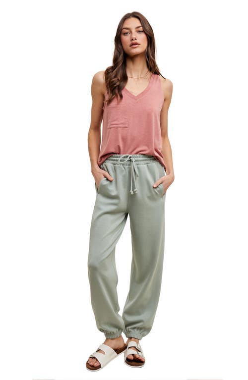 Wishlist Scuba Knit Joggers In Green