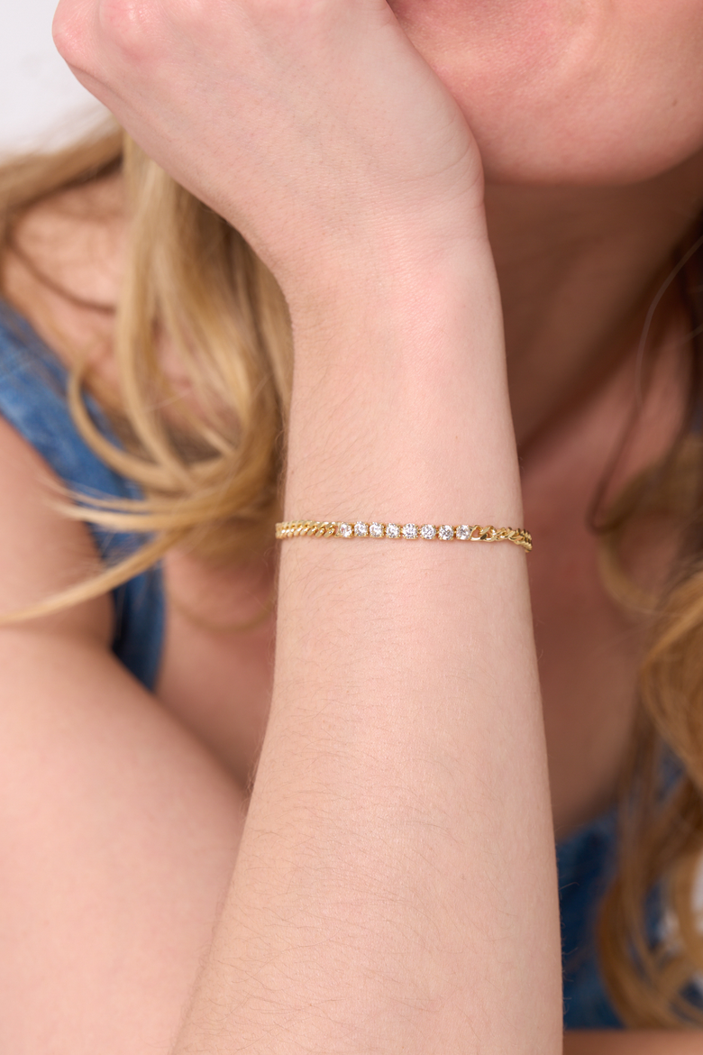 Skylar Bracelet, Alternate, color, GOLD