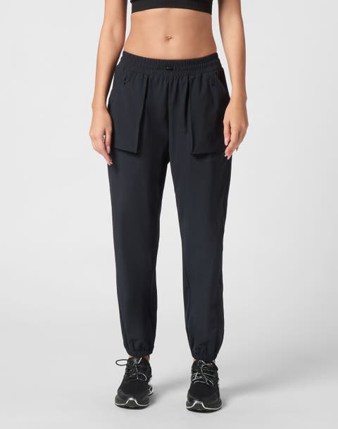 Nylon Stretch High Waisted Jogging Pants Women