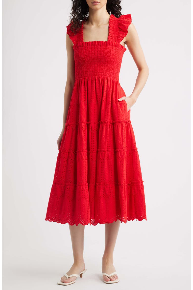 The Ellie Nap Midi Dress, Main, color, RED