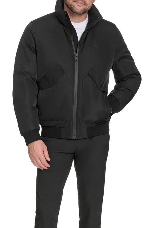 Dockers Mens Water Resistant Midweight Bomber Jacket In Black