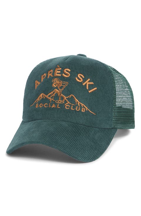 Après Ski Cord Trucker Hat