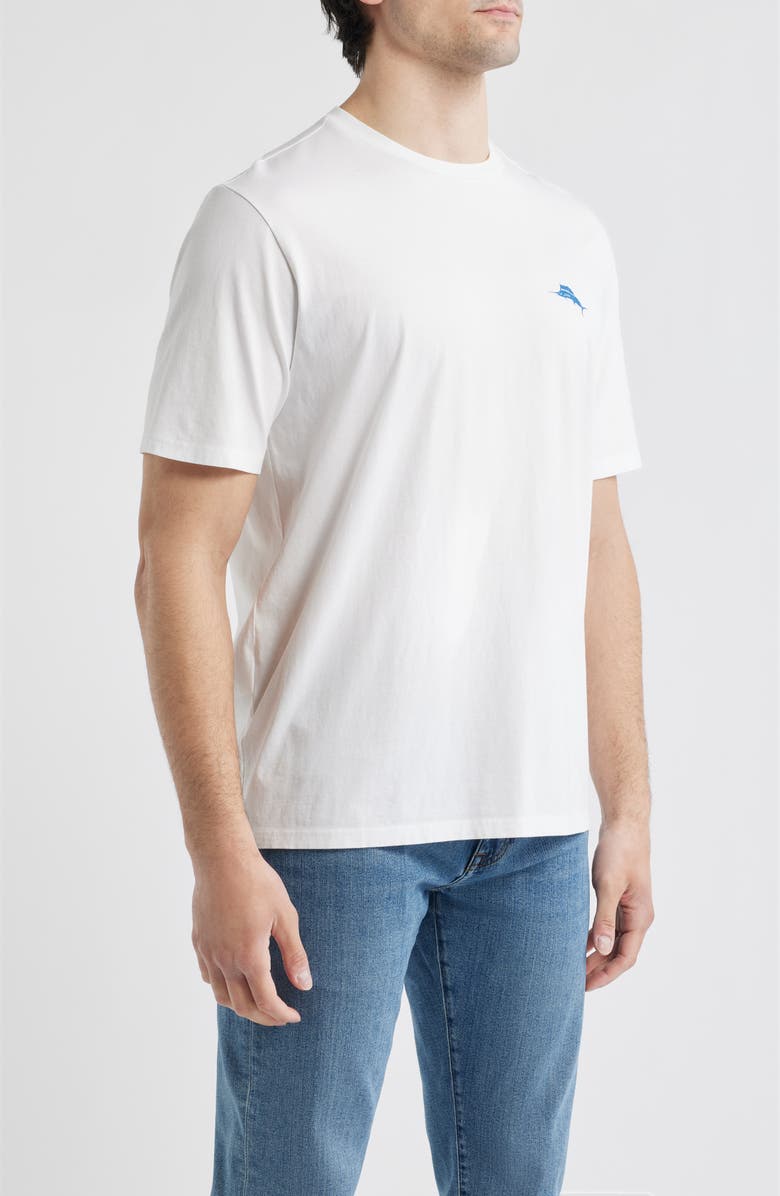 Tommy Bahama Three's a Party Cotton Graphic T-Shirt, Alternate, color, White