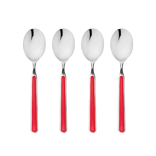 Mepra Fantasia American Coffee Spoon Set In Red
