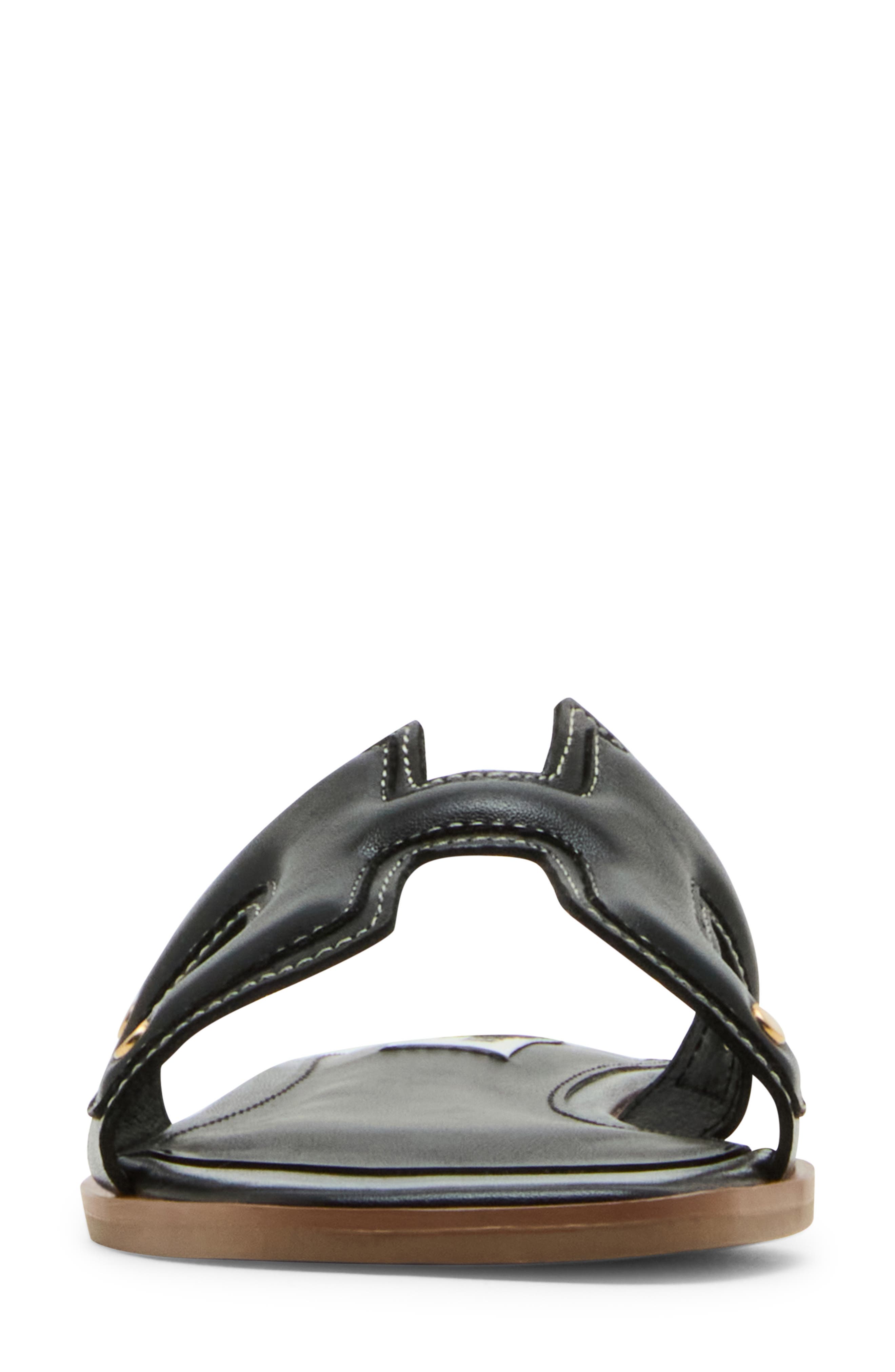 Steven New York Harlien Slide Sandal, Alternate, color, Black