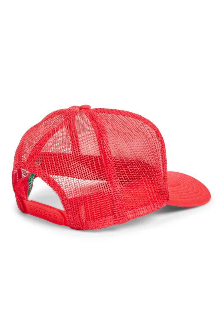 Kick Rocks Trucker Hat, Alternate, color, RED