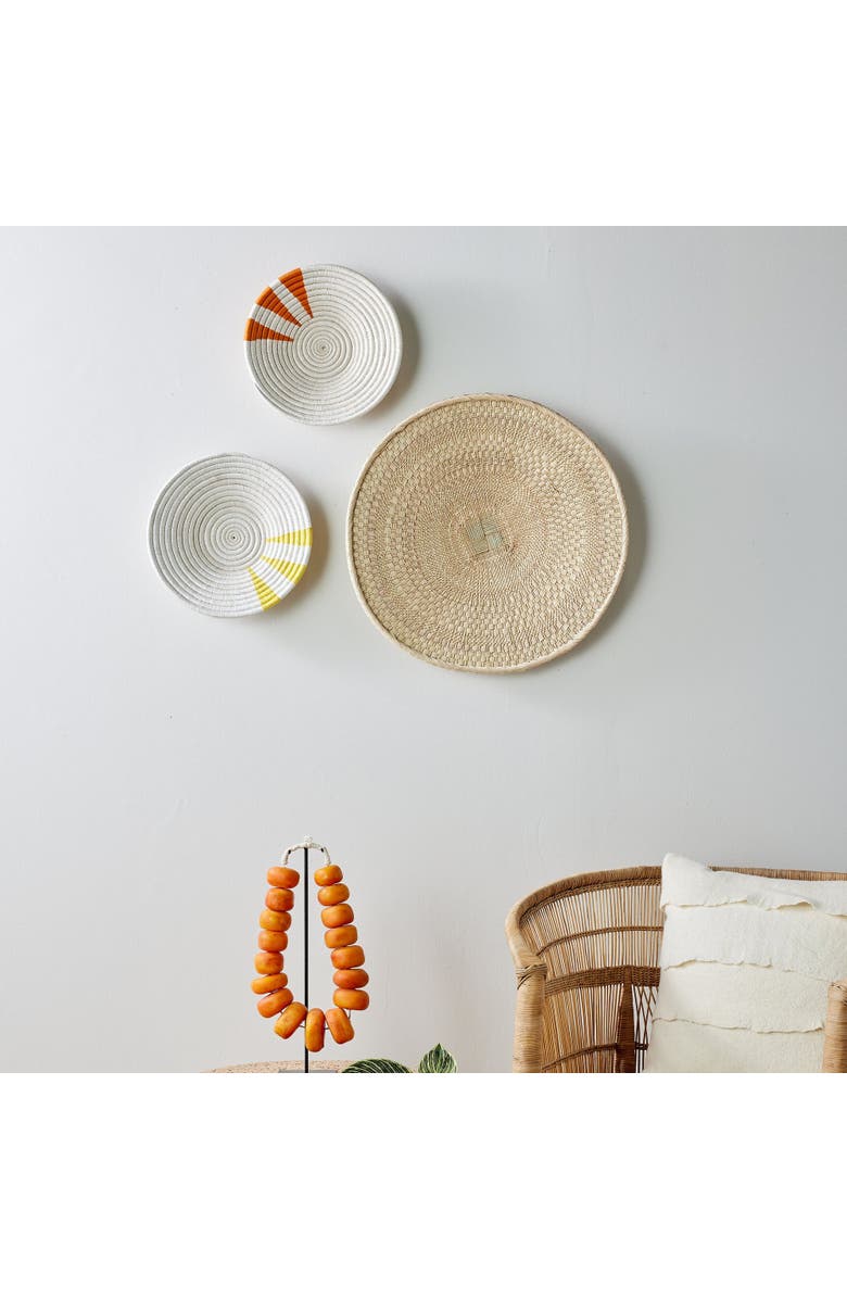 kanju Interiors Moja Orange Wall Basket, Alternate, color, Natural