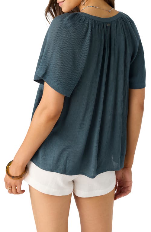 O'neill Aylee Crinkle Top In Blue