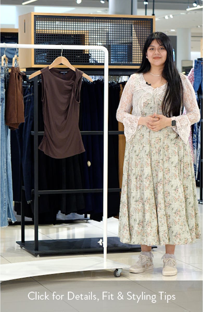 Otessa Twist Shoulder Ruched Top, sales video thumbnail