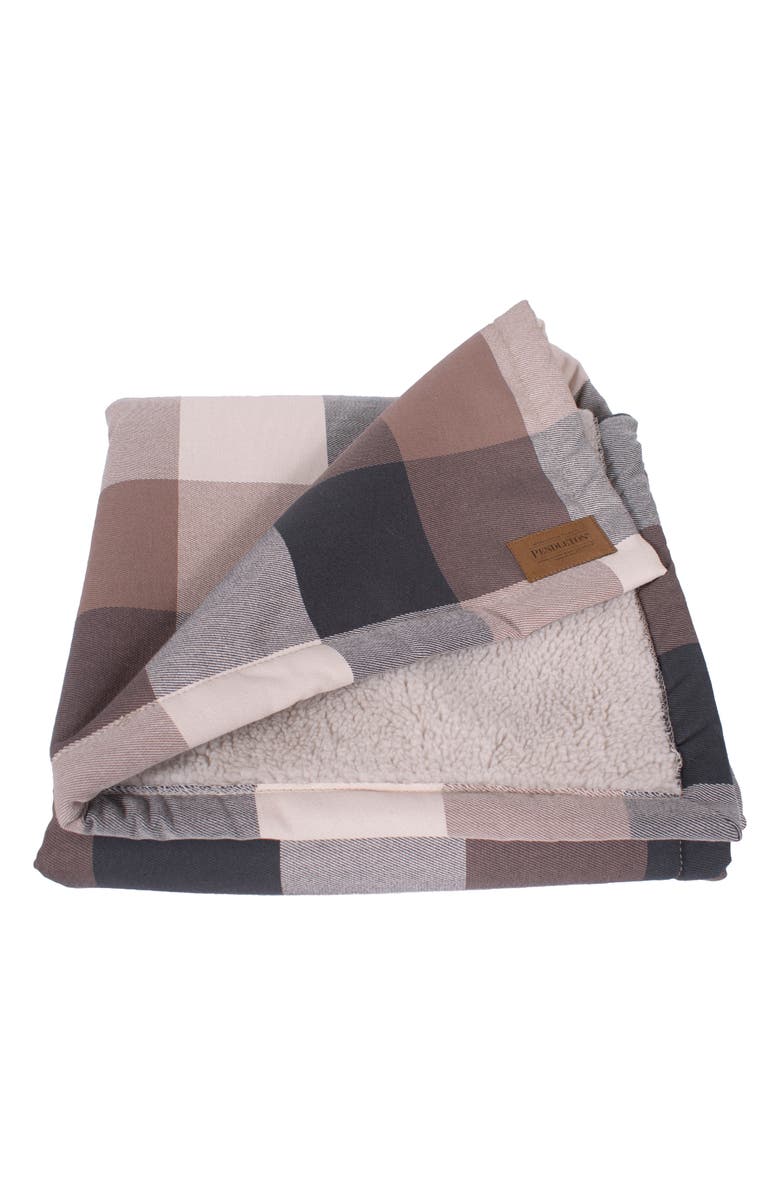 Pendleton Plaid & Fleece Crate Blanket, Alternate, color, Block Plaid