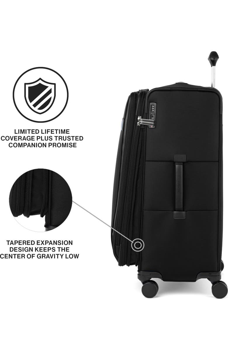 TRAVELPRO Versapack + Lightweight Softside Expandable 29" Large Check In Spinner Luggage, Alternate, color, Black