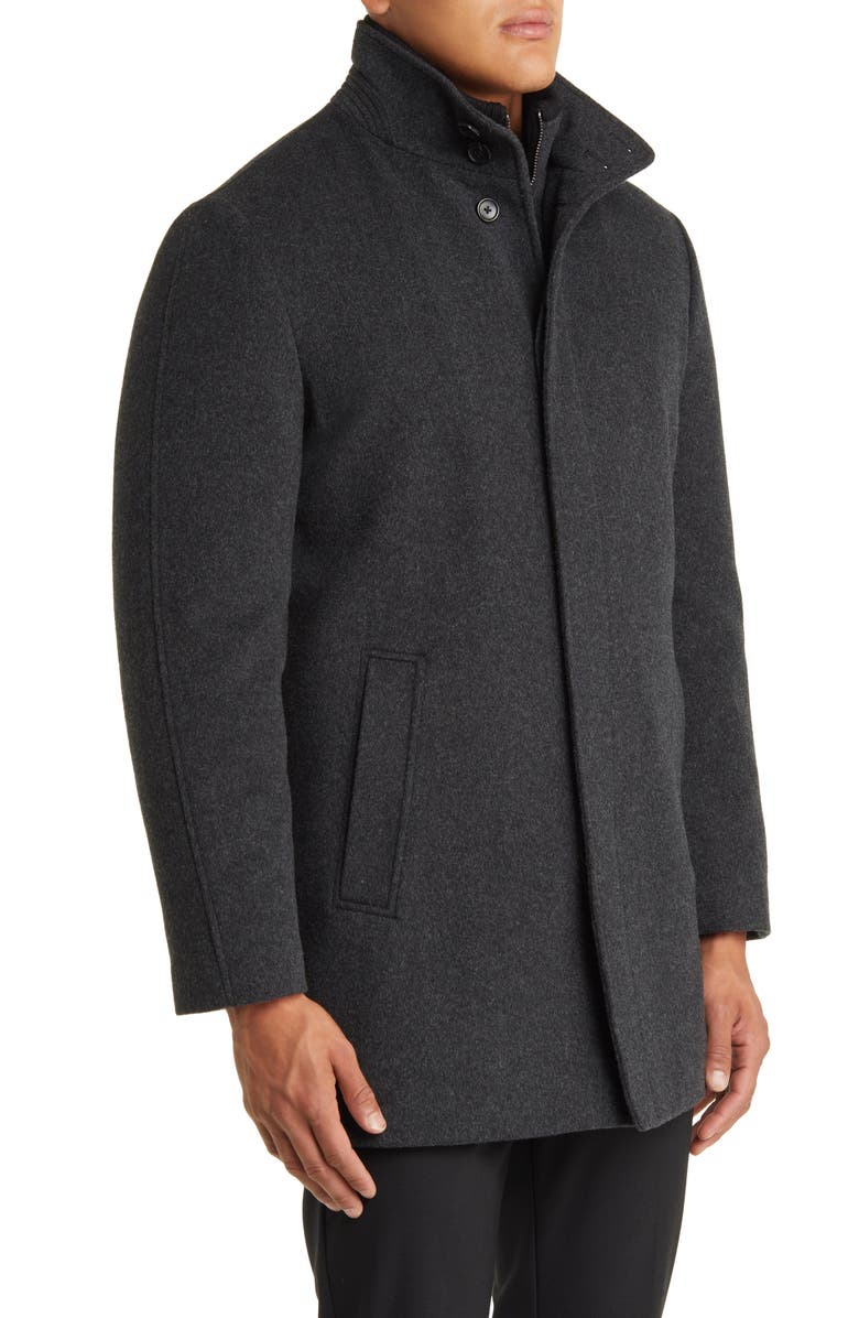 Cardinal of Canada Mont Royal Insulated Wool
Cashmere Jacket with Bib, Alternate, color, Charcoal