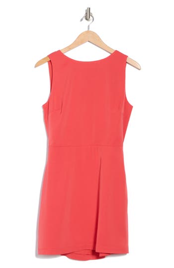 French Connection Open Back Minidress In Red