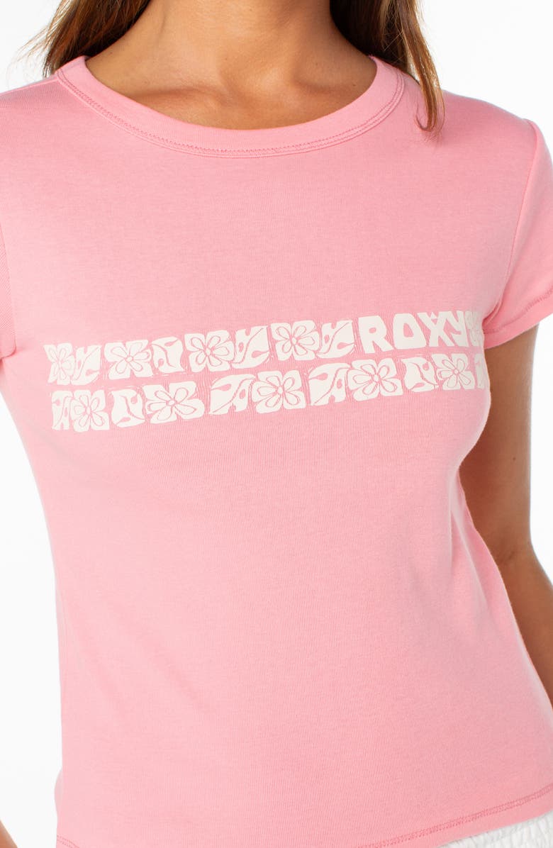 Roxy Okinawa Stripe '90s Graphic Baby Tee, Alternate, color, 