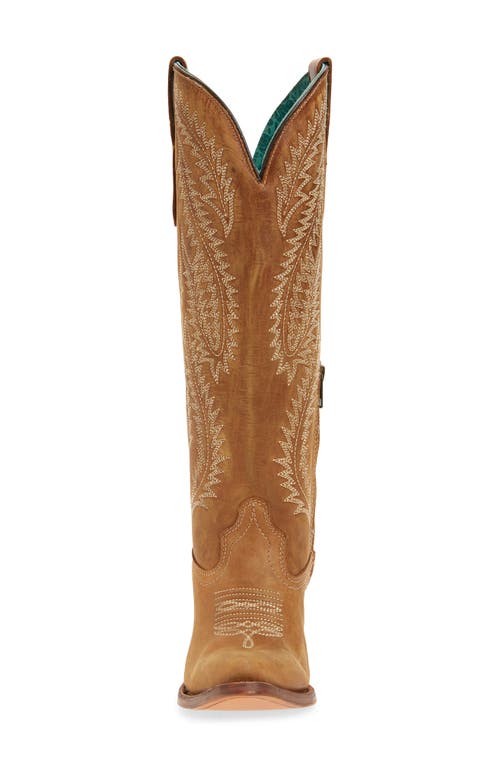 Corral Embroidered Knee High Western Boot In Brown