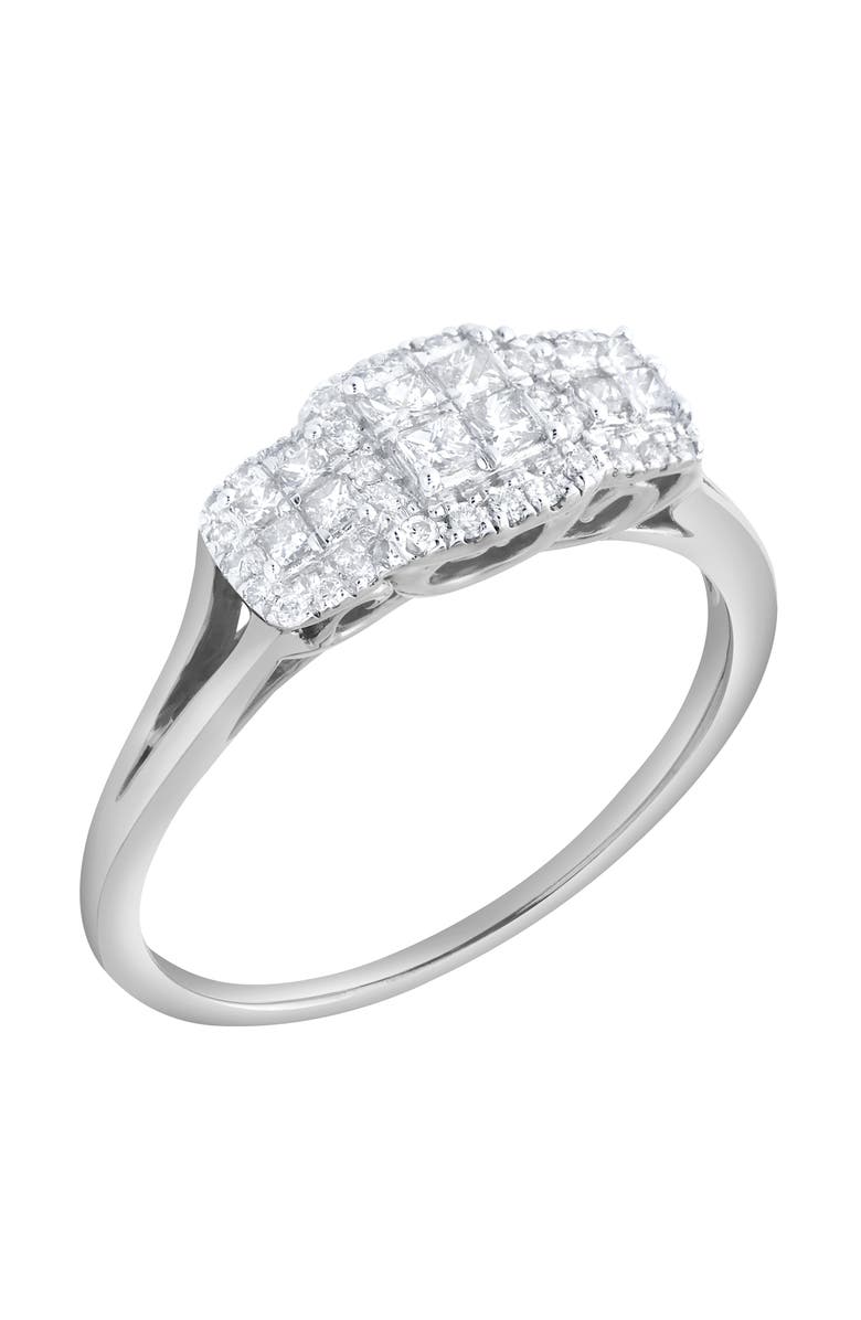 LuvMyJewelry Varenne 0.35 Ct 10K Gold Diamond Ring, Alternate, color, 10K White Gold