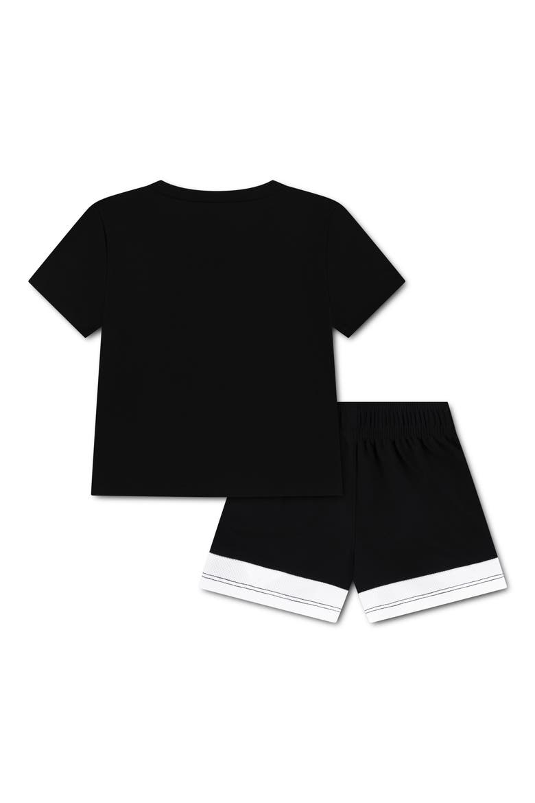 Soccer Graphic T-Shirt & Shorts Set, Alternate, color, BLACK