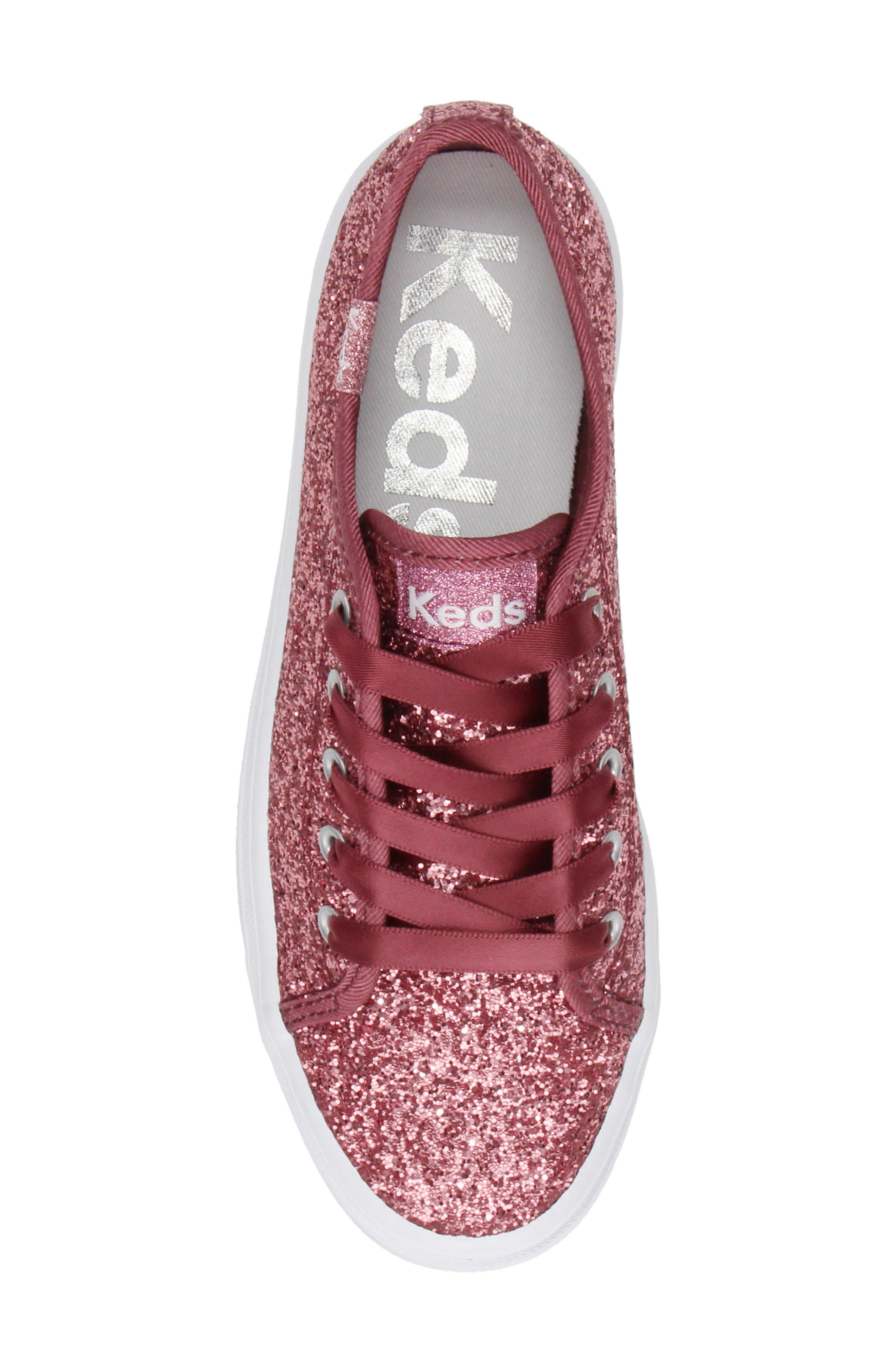 Keds<sup>®</sup> Kids' Triple Up Glitter Celebration Sneaker, Alternate, color, 