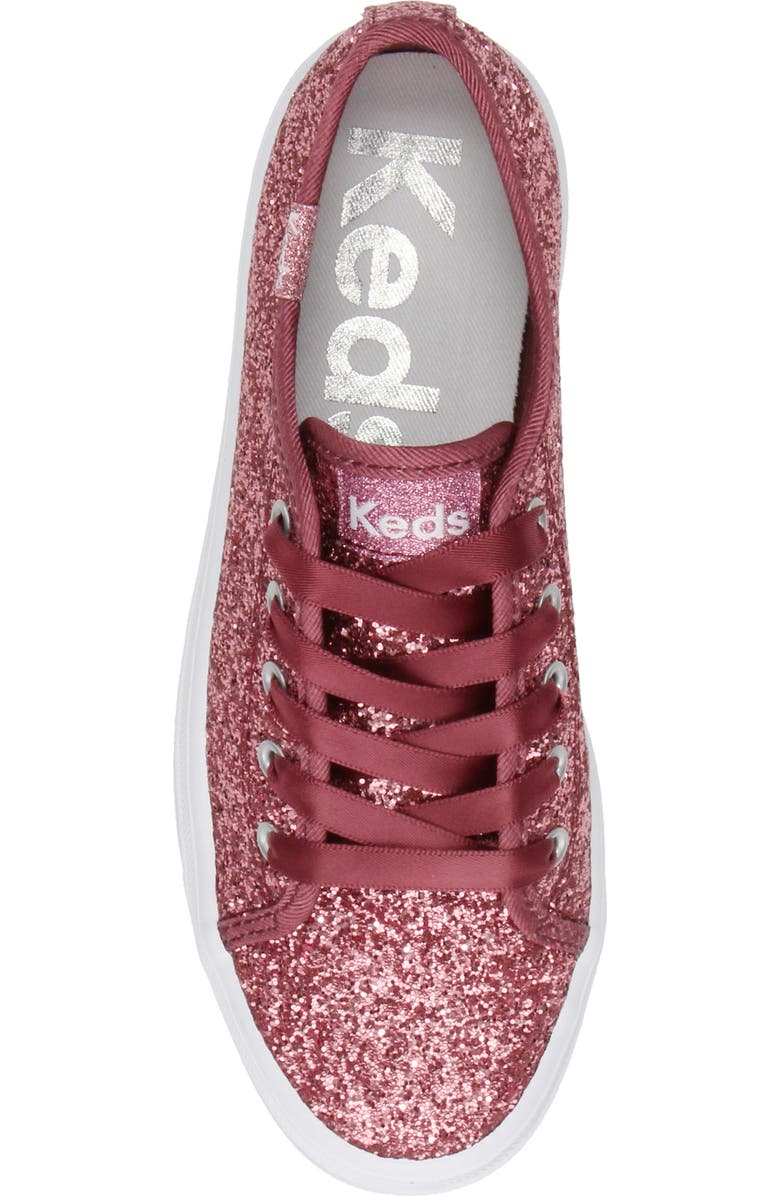 Keds<sup>®</sup> Kids' Triple Up Glitter Celebration Sneaker, Alternate, color,