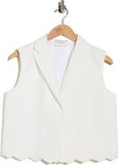 Longchamp Scallop Hem Vest