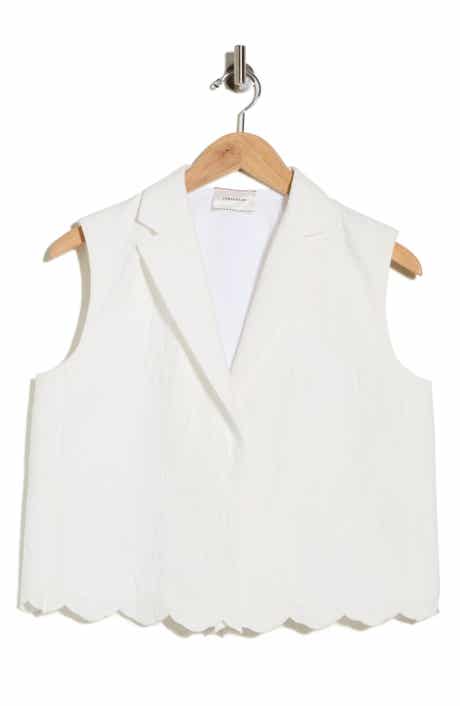 Longchamp Scallop Hem Vest