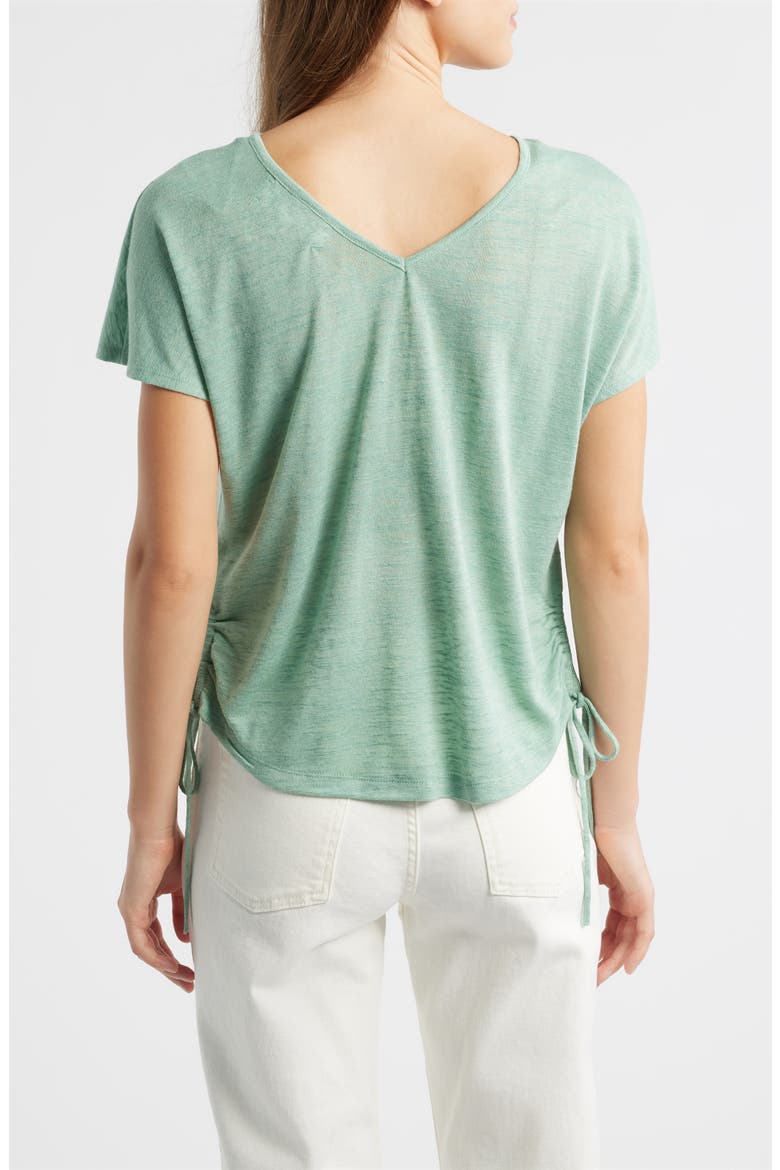 Side Tie Knit Top, Alternate, color, PATINA