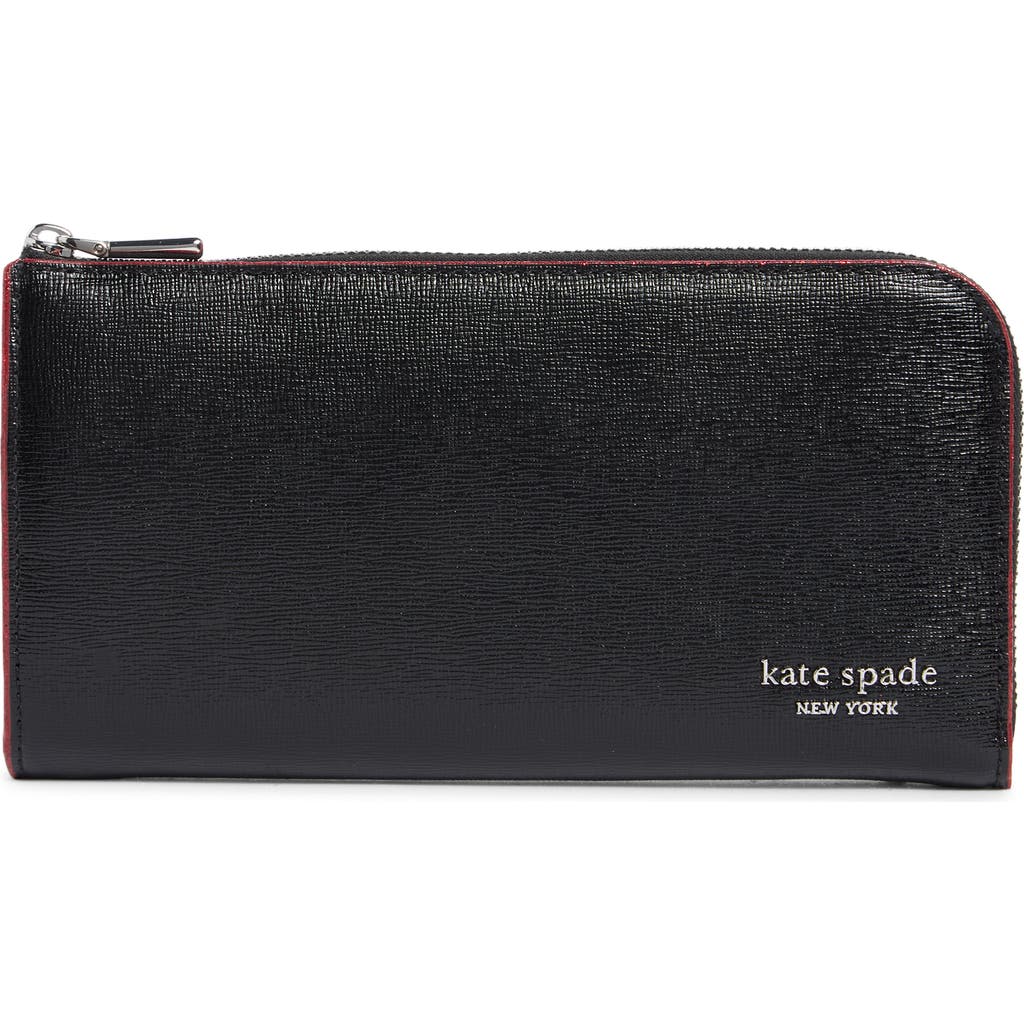 Kate Spade New York Devin Glitter Zip Wallet In Multi