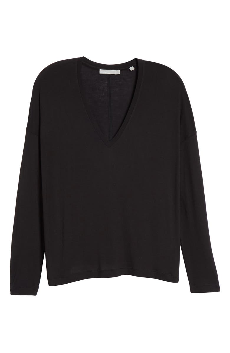 Vince Drop-Shoulder Jersey Top, Alternate, color,