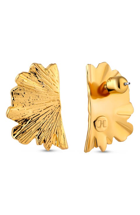 Baby Ginkgo Leaf Earrings