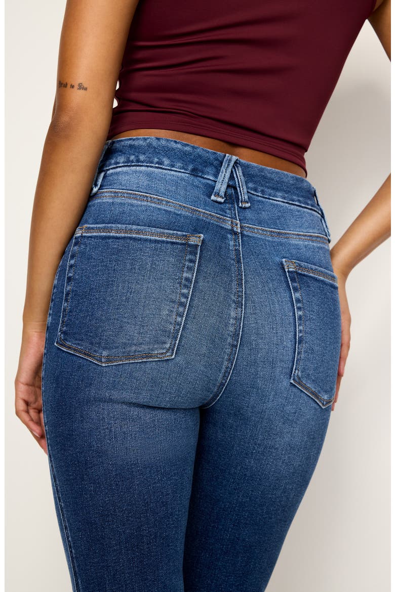 Good Curve Patch Pocket Bootcut Jeans, Alternate, color, INDIGO708