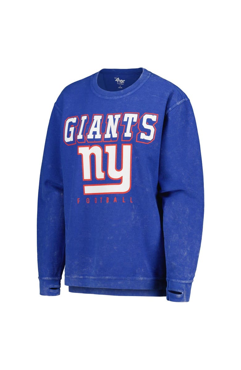 G-III 4HER BY CARL BANKS Women's G-III 4Her by Carl Banks Royal New York Giants Comfy Cord Pullover Sweatshirt, Alternate, color, Royal