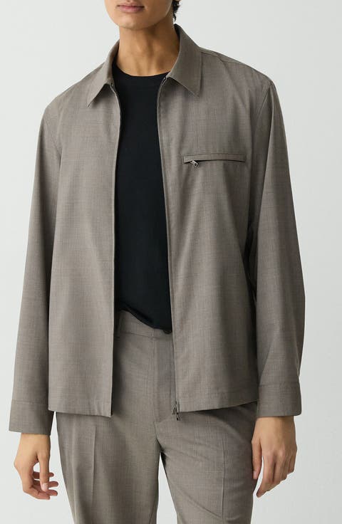 Travel Motion Wool Blend Overshirt