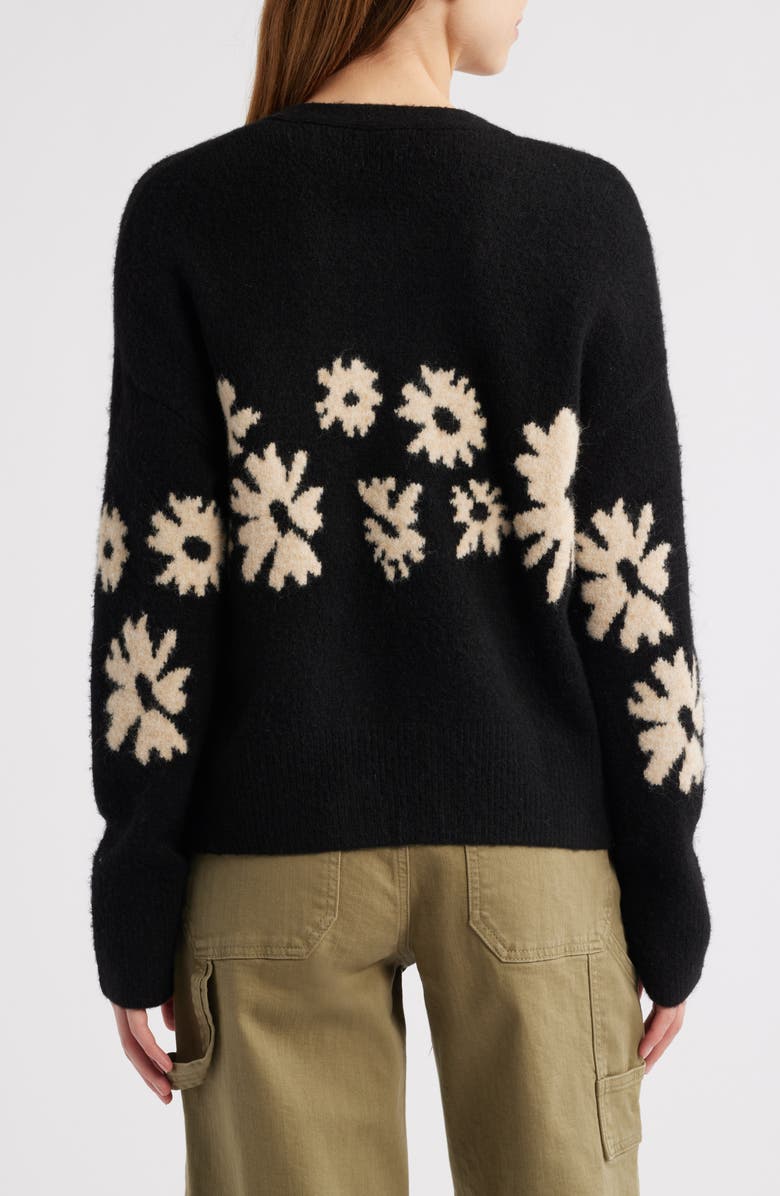 Rails Georgina Floral Intarsia Cardigan, Alternate, color, 