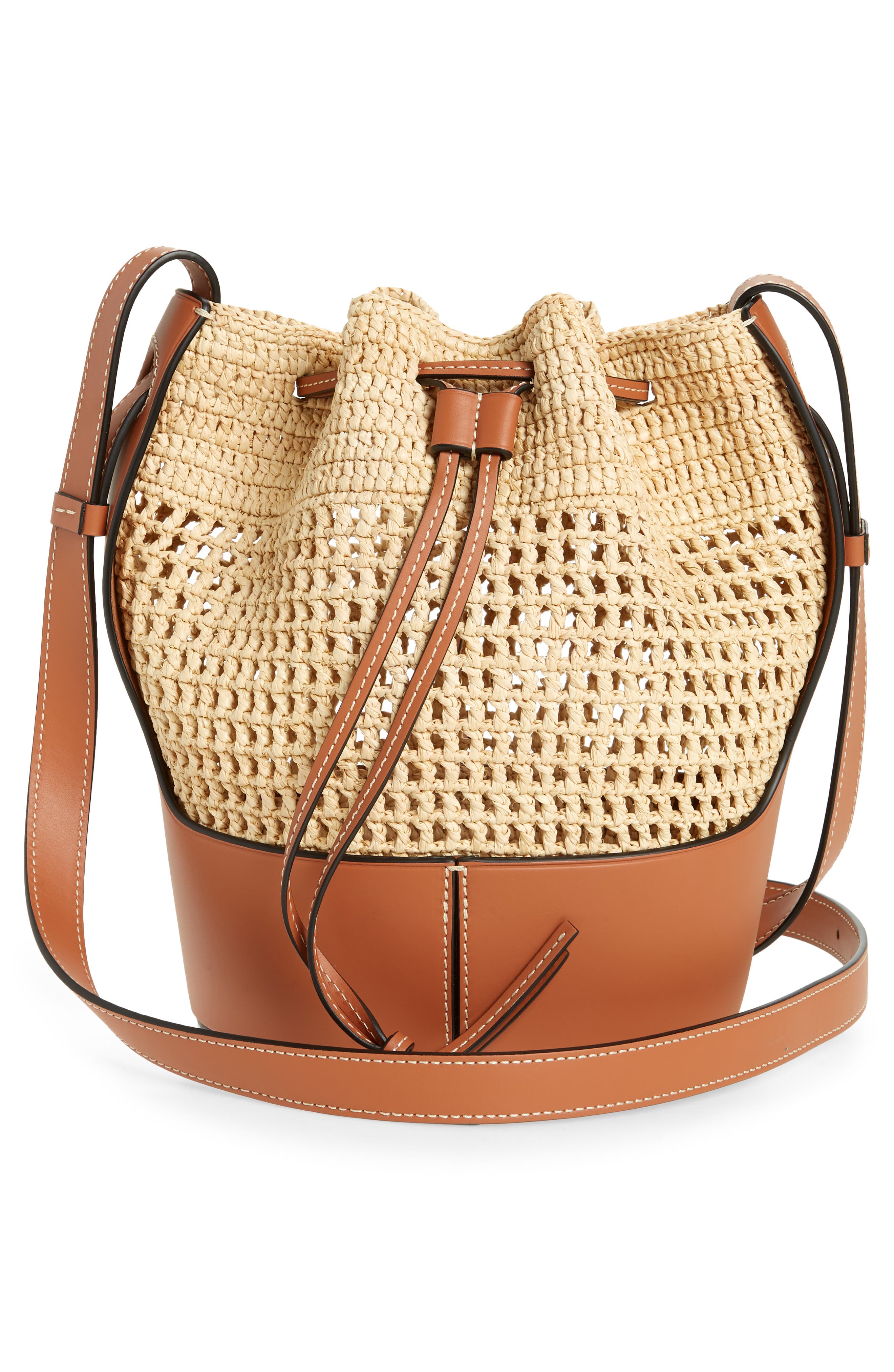 Small Balloon Bucket Bag, Alternate, color, NATURAL/ TAN