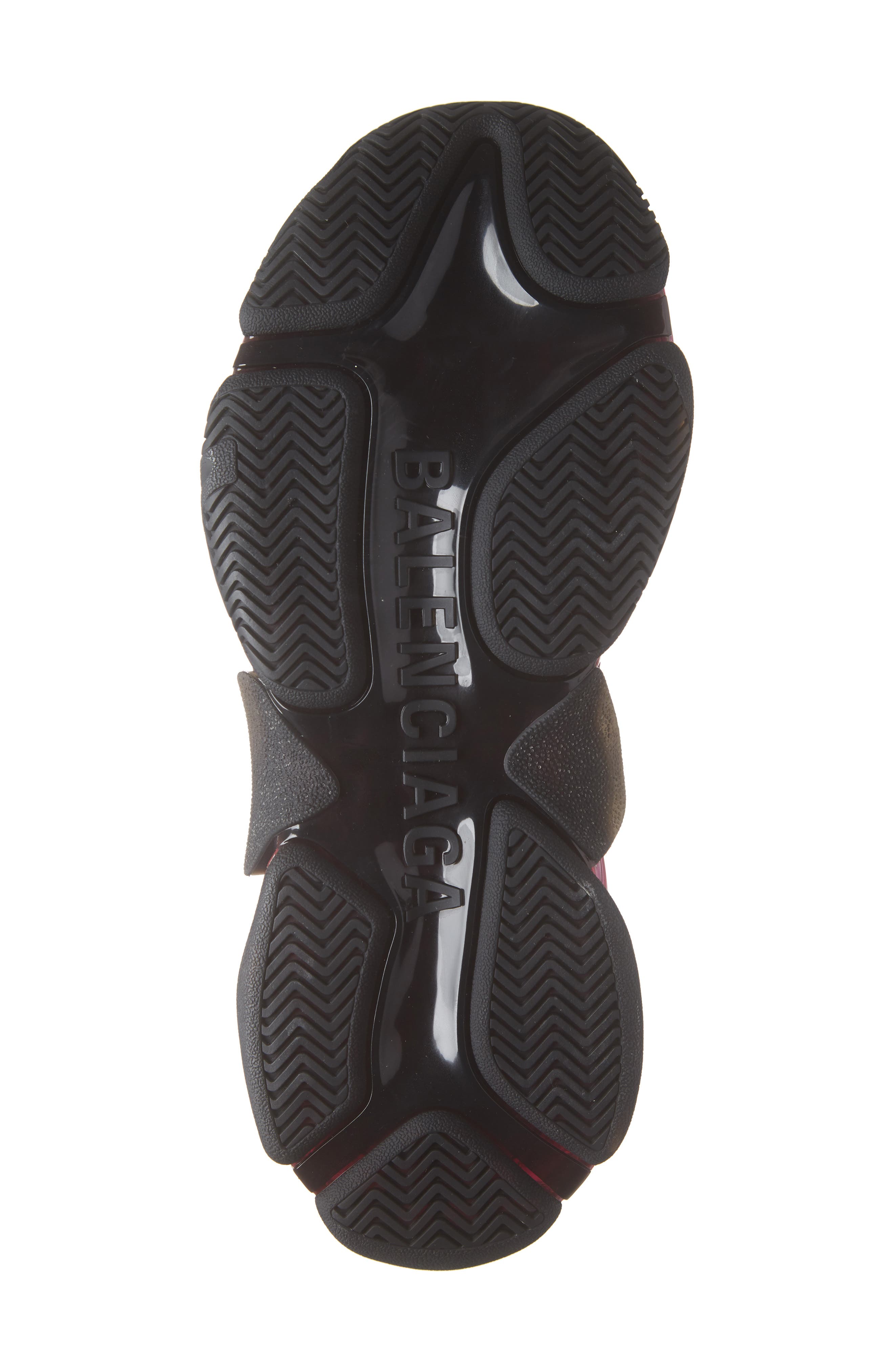 Triple-S Air Retro Sneaker, Alternate, color, BLACK/ PINK NEON