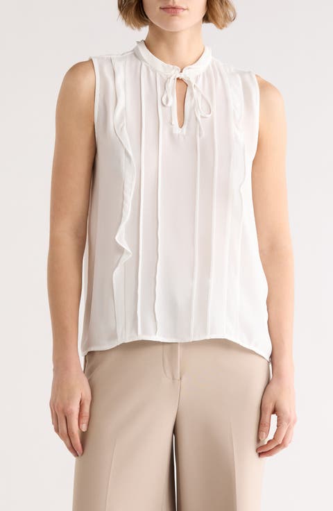 Ruffle Sleeveless Top