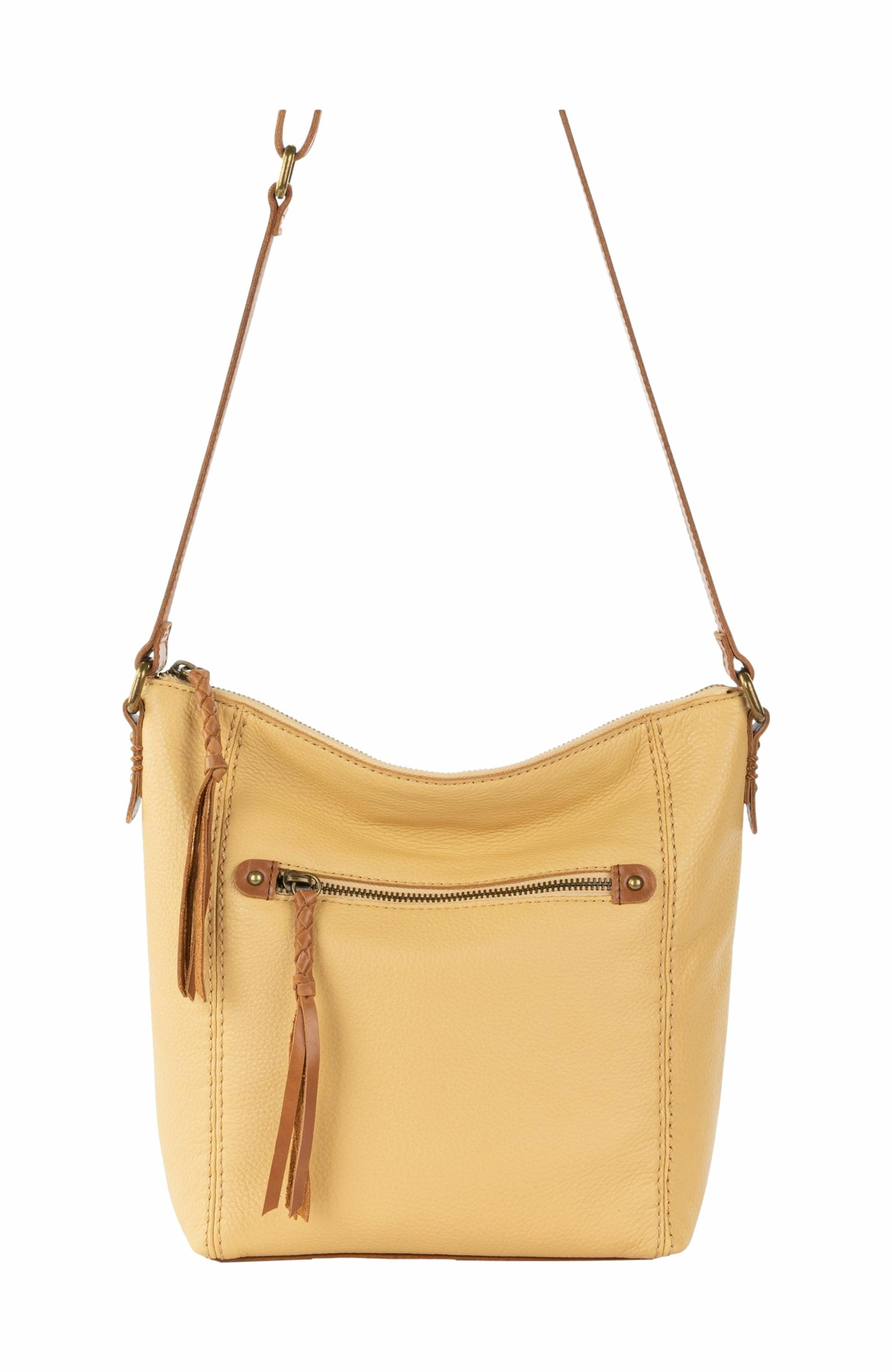 Ashland Leather Crossbody, Alternate, color, Buttercup