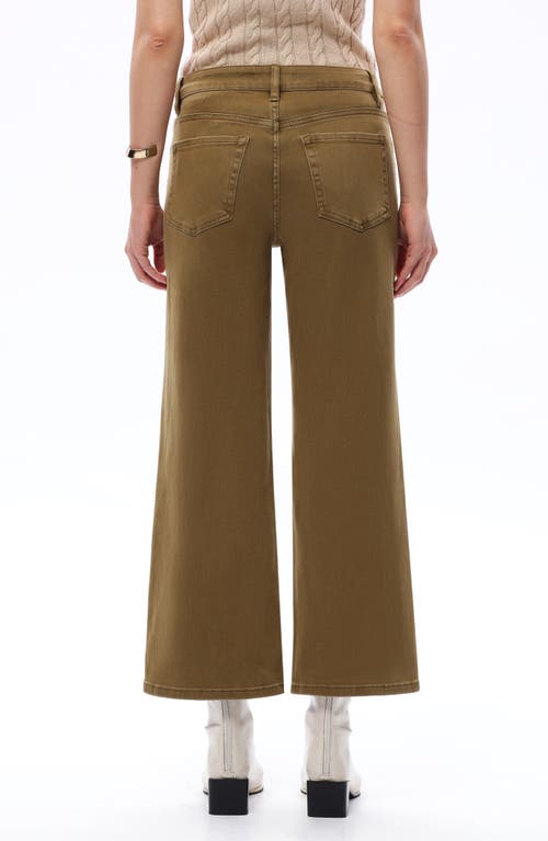 Bayeas Bella Crop Straight Leg Jeans In Brown