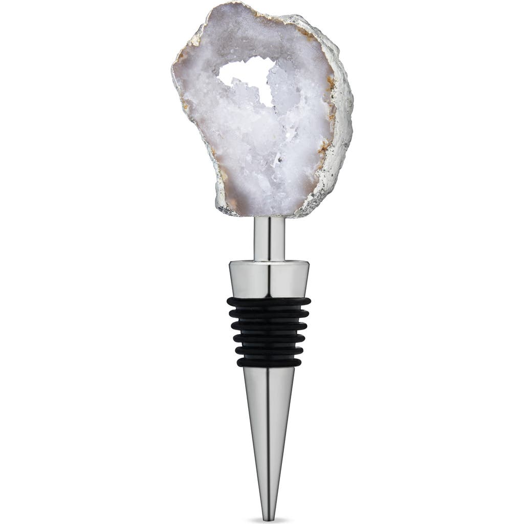 Twine White Geode Bottle Stopper In White