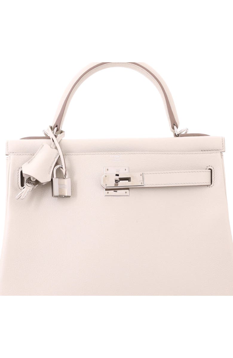 Pre-Owned Hermes Kelly Handbag Light Evercolor with Palladium Hardware 28, Alternate, color, Beton