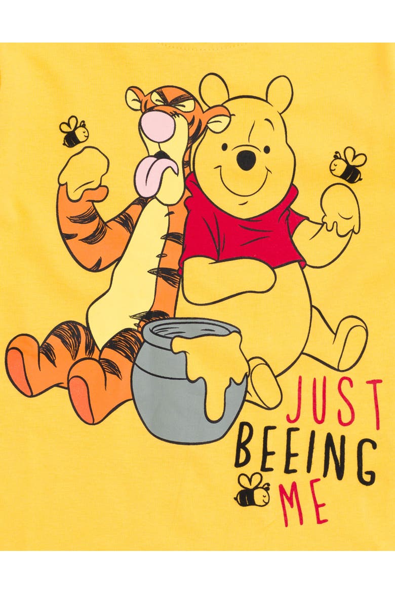 Winnie the Pooh T-Shirt & French Terry Shorts Set, Alternate, color, Yellow
