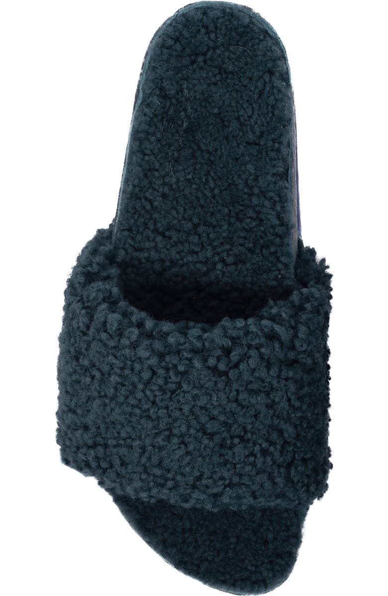 FLEKS Cito Genuine Shearling Slide Sandal, Alternate, color, Jade